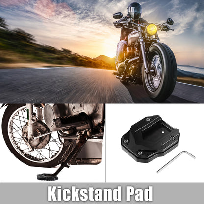 Set of 1 Aluminum Alloy Kickstand Plate Pad for BMW (with Wrench)
