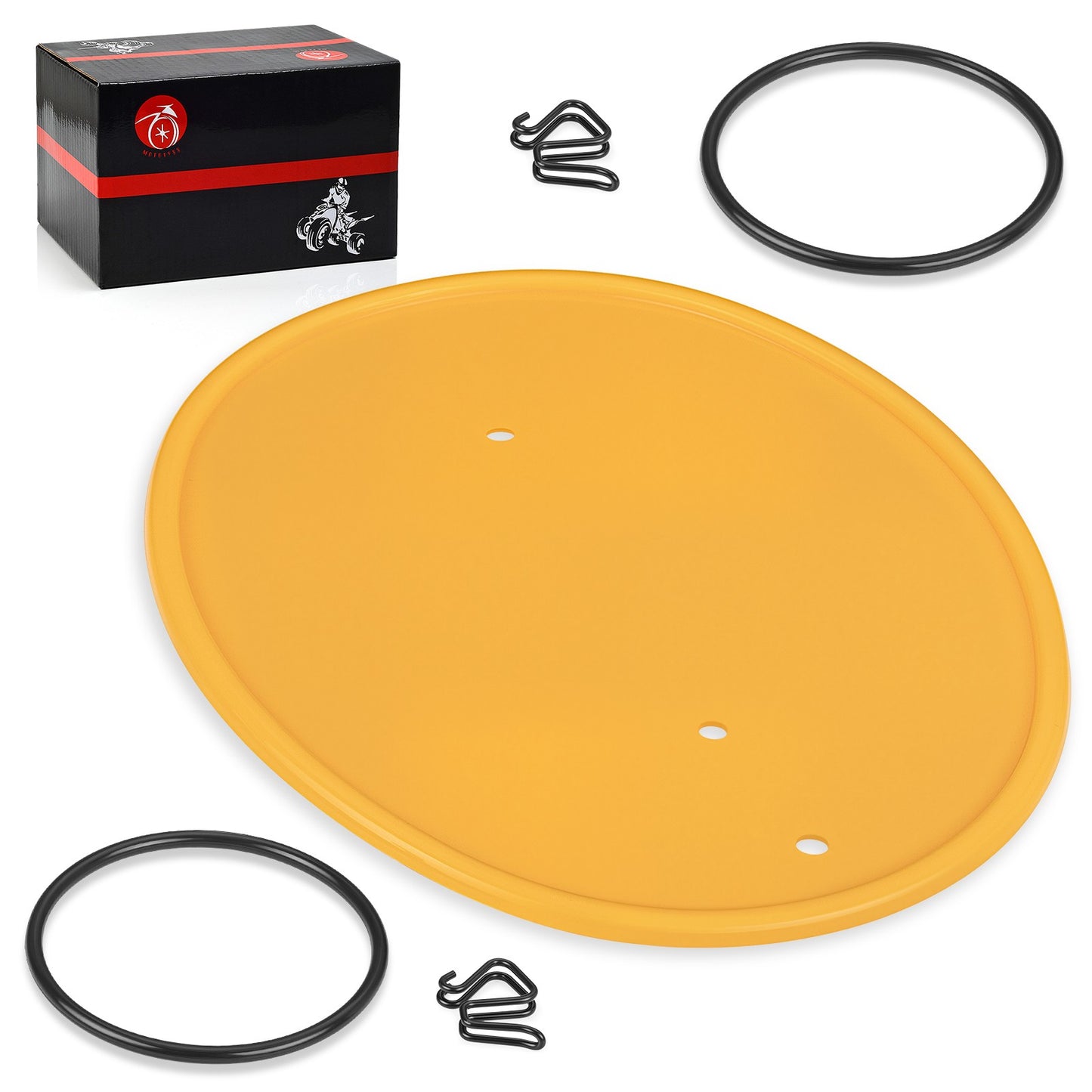 Yellow Front Number Plate with Clips for Honda Z50R (1979–1987)