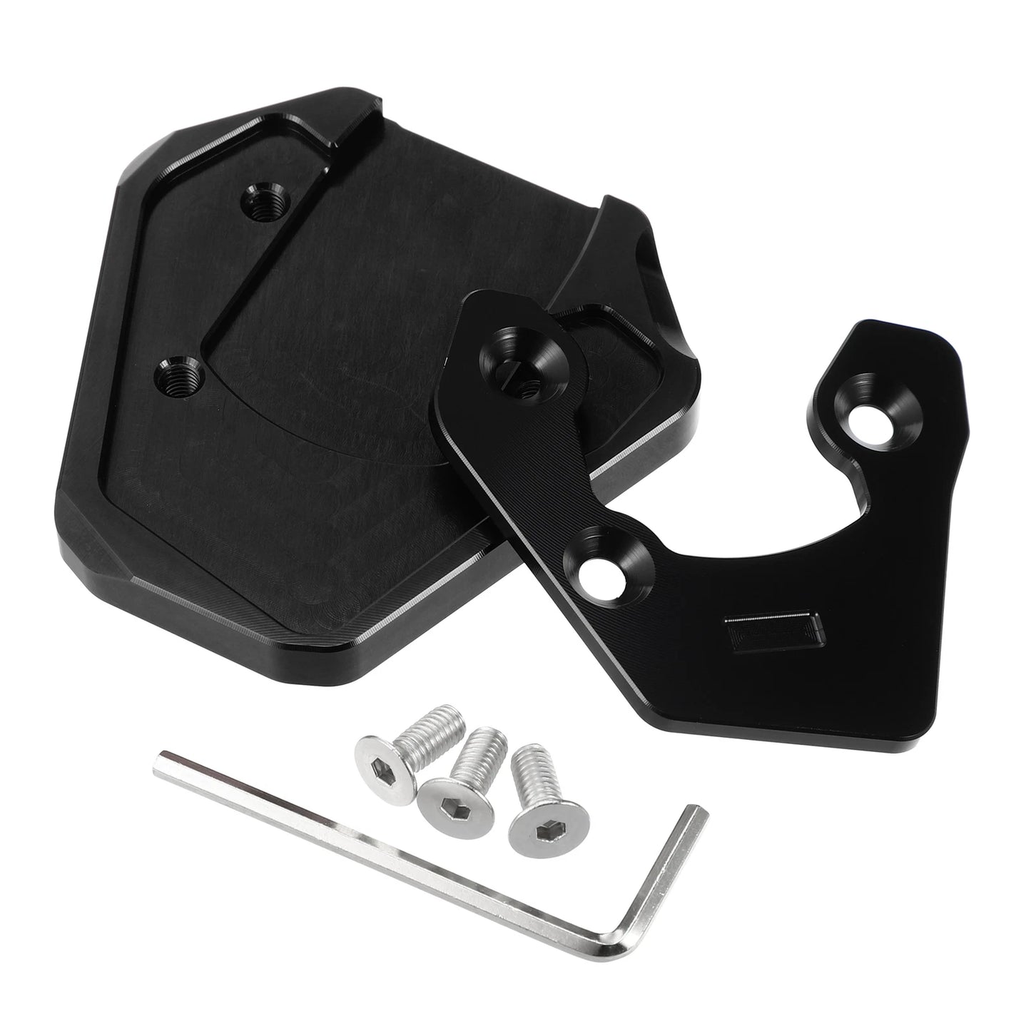 Set of 1 Kickstand Pad for Suzuki GSXS 750 (2017–2022) with Wrench Black
