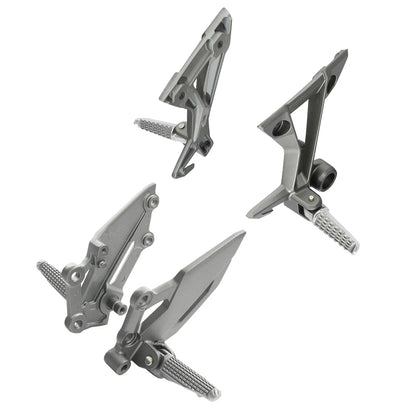 Driver & Passenger Footpegs Footrests Bracket for Kawasaki Ninja 300 (2013-2017)