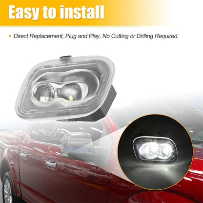 Side Puddle Lights for Ford F-150 F-250 F-350 F-450 Super Duty (2004-2023)