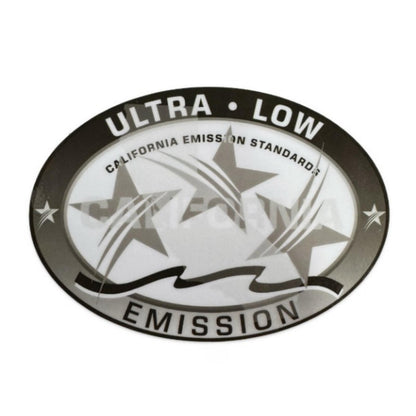 2Pcs Low Emission Outboard Sticker for California DOT (Gray)