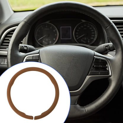 Steering Wheel Cover   - 14.96" Light Brown PVC