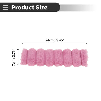Set of 2 Rose Red Seat Belt Cover Pads for Universal Fit (24cm)