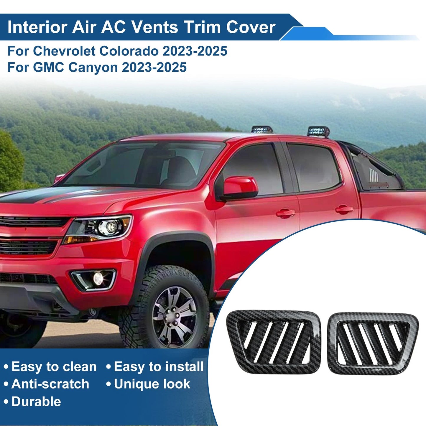 Center Console Air Vent Cover Trim Kit   1 Pair