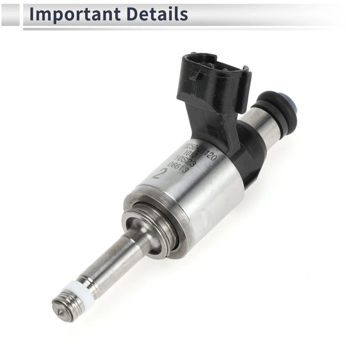 Fuel Injector for Lexus IS300H Hybrid 2.5 2ARFSE (2014-2015) 1 x Black Silver Tone