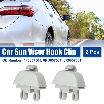 2 Pcs Sun Visor Hook Clip for Volkswagen