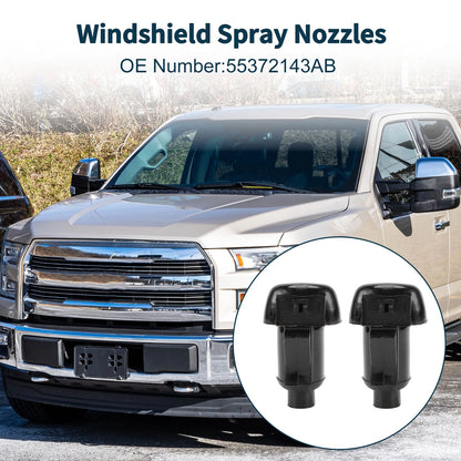 Windshield Washer Nozzle Set with Gasket for Jeep (No. 55372143AB)