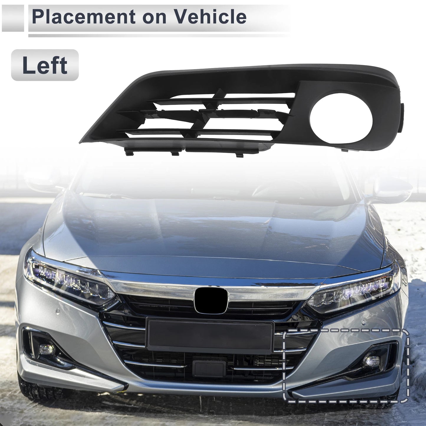 1 Pc Fog Light Grill for BMW 535i GT (2010–2017) No. 51117331671