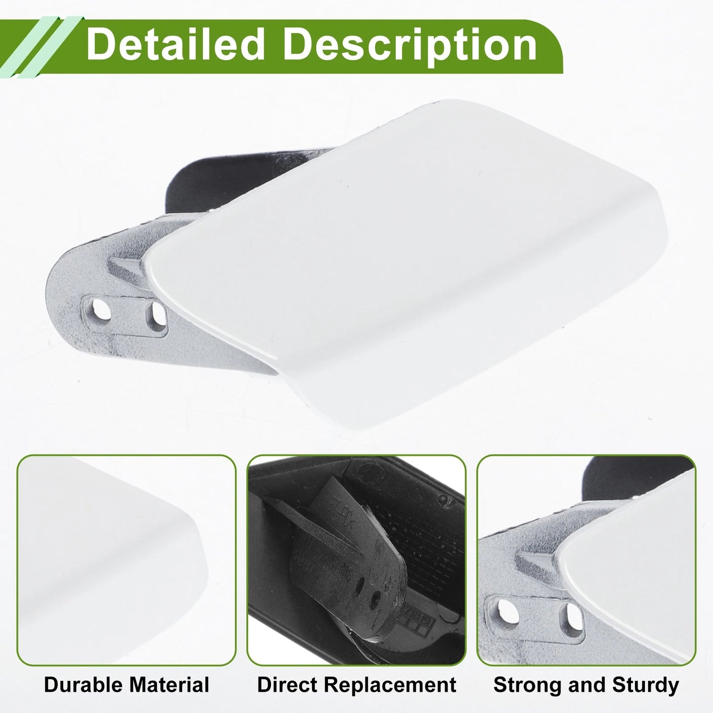 Front Right Washer Nozzle Cover Cap No. 51118067970 for BMW 320i (2013–2018) White