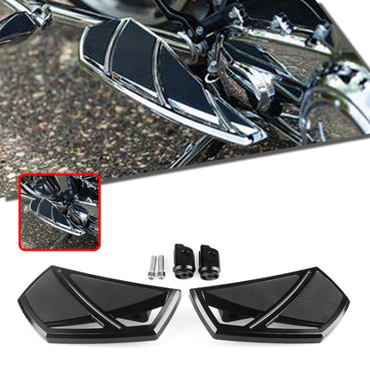 1 Pair Black Front Foot Pegs for Harley Softail Sport Glide (2018-2025)