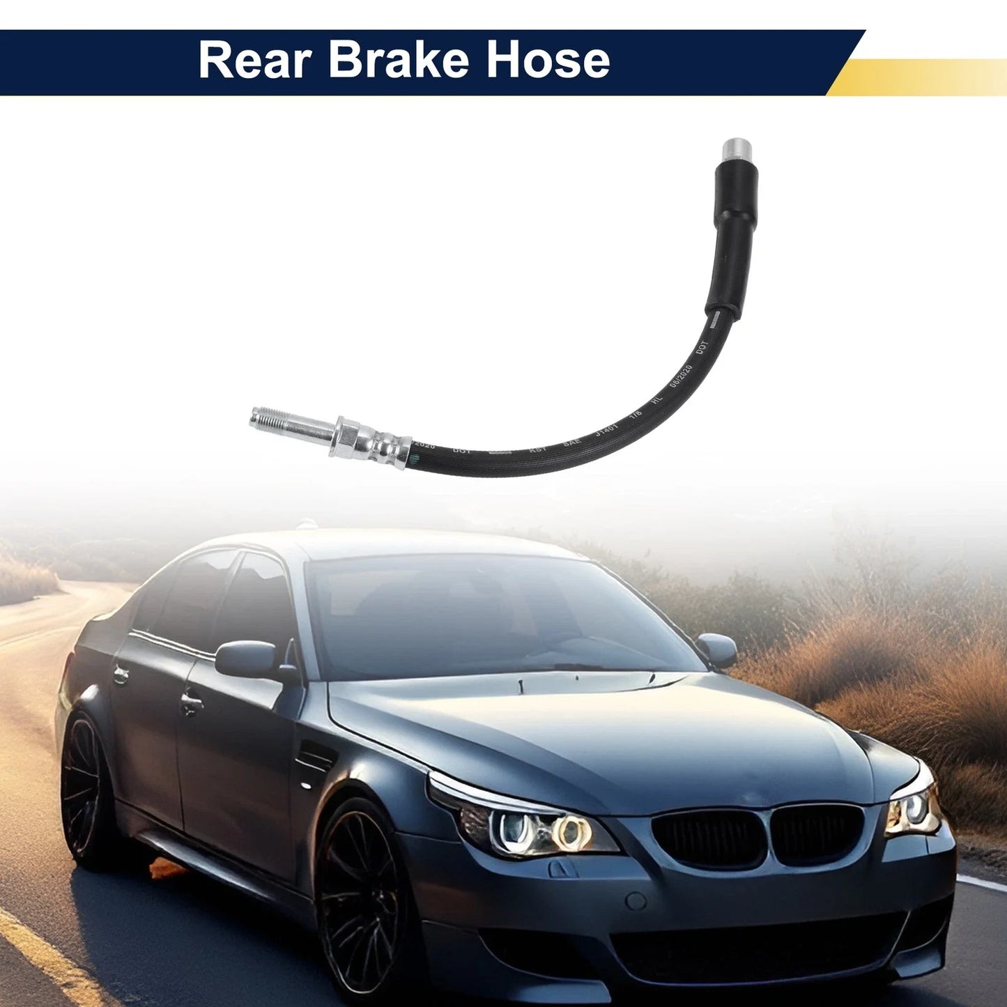 Rear Brake Hose for BMW 5 (E39) 520i (2000 - 2003)