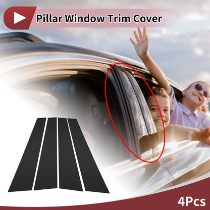 Door Pillar Window Trim for BMW 7-Series (2023) Black