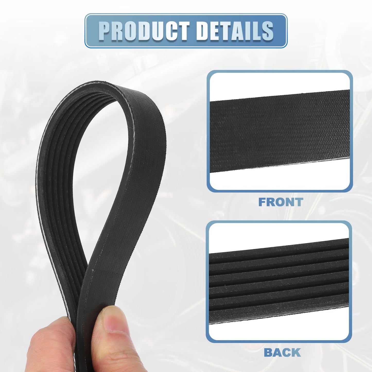 V-Ribbed Serpentine Drive Belt for Ford Mustang (2006–2010) No. 2521225000