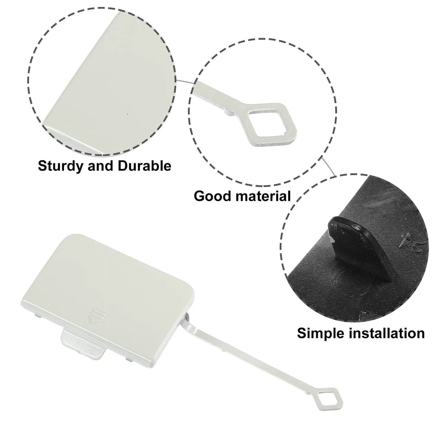Front Right Bumper Tow Eye Hook Cover for Mercedes-Benz C 350 (2012-2015)