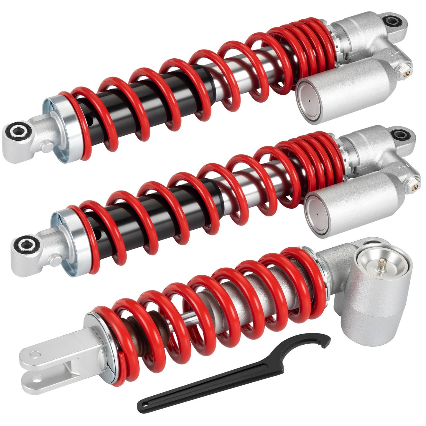 Set of 2 Front and Rear Air Shock Absorbers for Suzuki QuadSport Z400 (2003–2014)