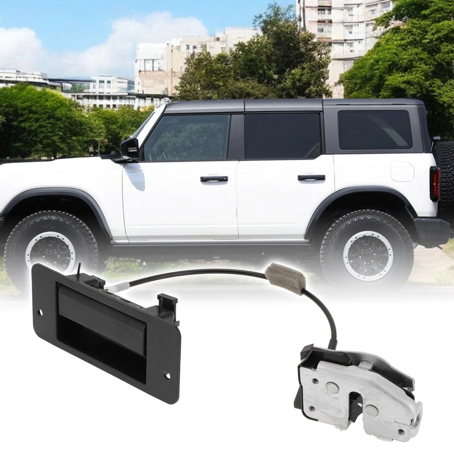 Tailgate Handle Bezel for Ford E150 E250 E350 E450 (Black)