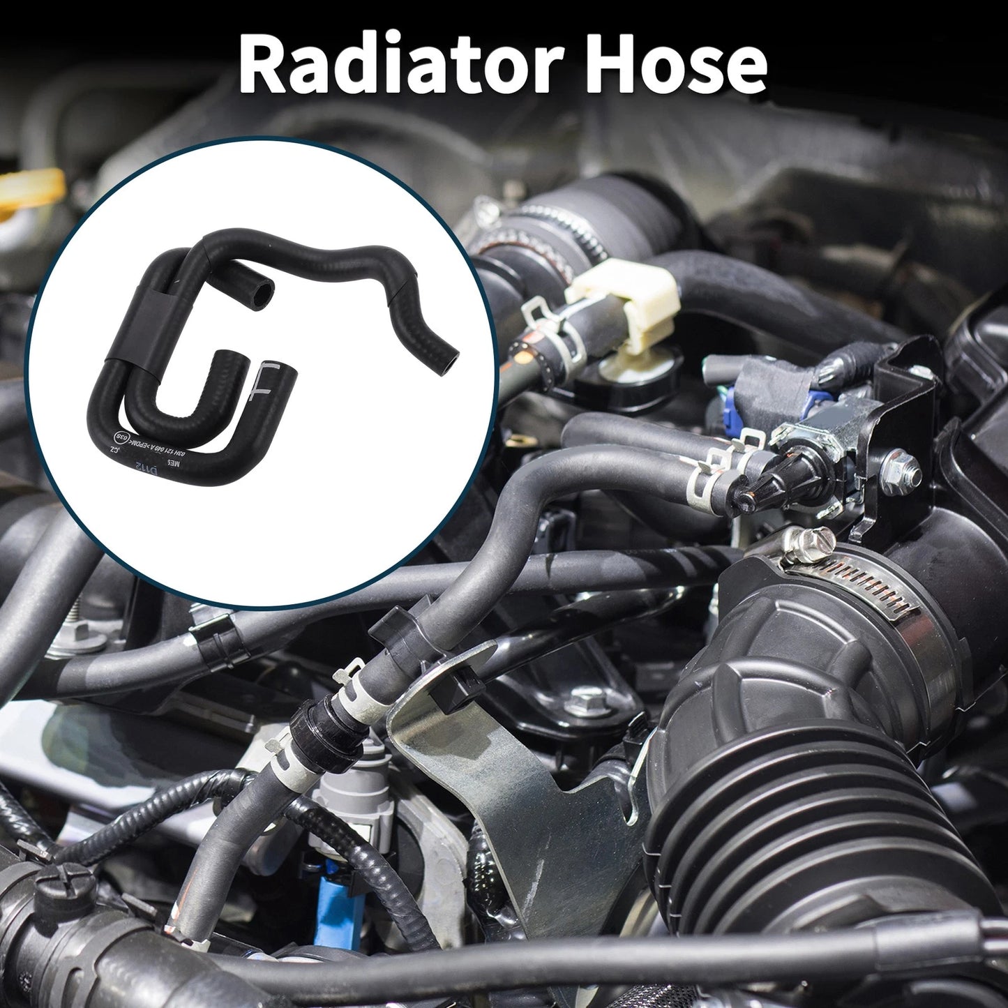 Radiator Hose for Porsche Cayenne (2017) No. 95510605200 Rubber