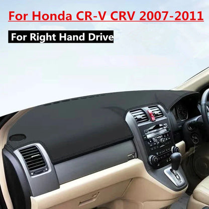 Leather Car Dashboard Cover Dash Protector Mat for Honda CR-V (2007–2011)
