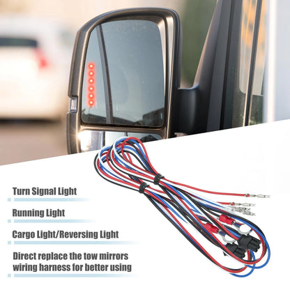 2X Tow Mirrors Wiring Harness for Chevy Silverado, GMC Sierra (2014–2018)