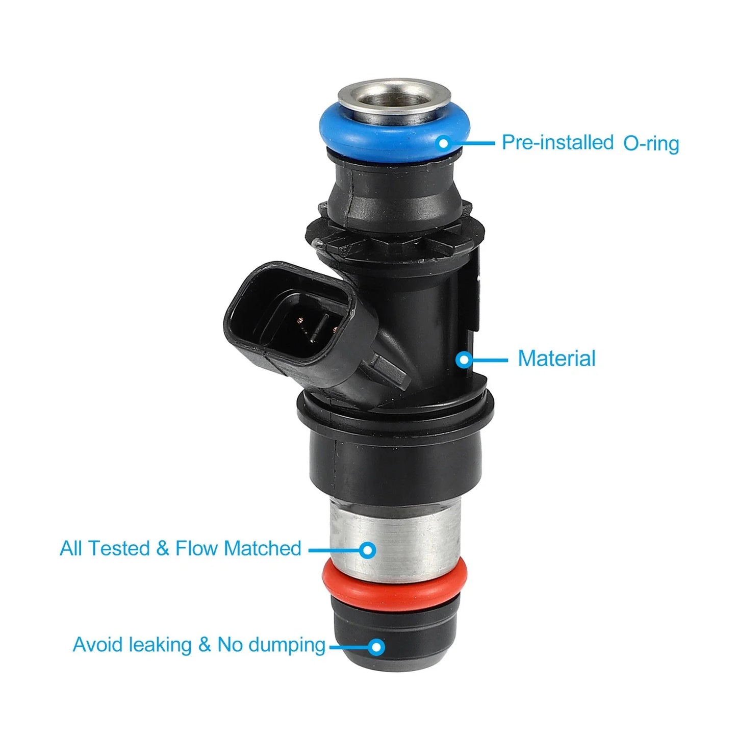4 x Fuel Injector Nozzles for Chevy S10 Base LS 2.2L (2000-2003)
