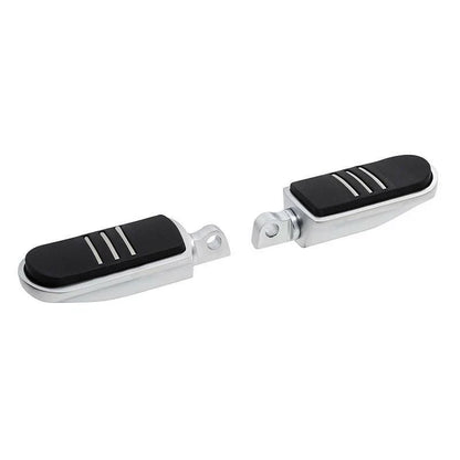 Satin Chrome Footpegs for Harley Touring Limited Softail Fatboy Sportster
