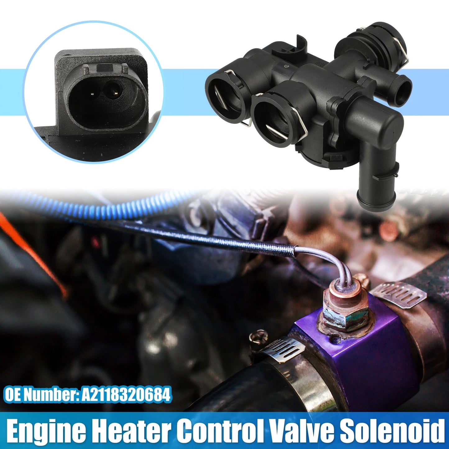 Engine Heater Control Valve Solenoid for Mercedes-Benz CLS550 (2007–2011)