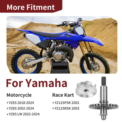 Water Pump Impeller & Shaft for Yamaha YZ125 (2002–2003)