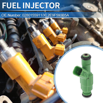 1 Pc Fuel Injector No. 0280155911/XL2E9F593B5A for Ford Contour 2.5L V6 (1998–2000)