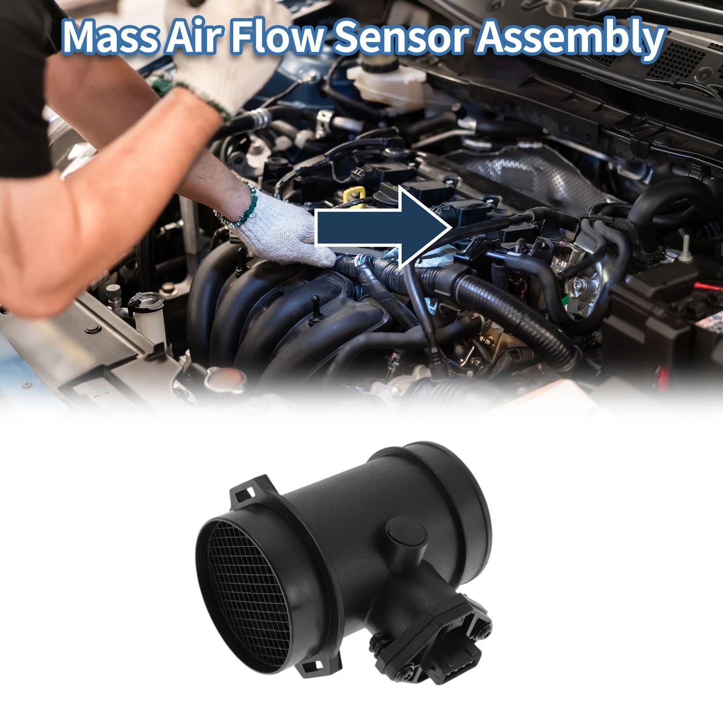 Mass Air Flow Sensor Assembly No.MHK100360 for Land Rover Range Rover