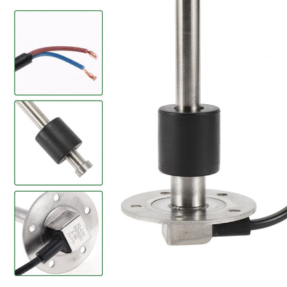 Fuel Sending Unit and Gauge Kit 0-190 Ohm 7.48" for Boat Car Vehicle