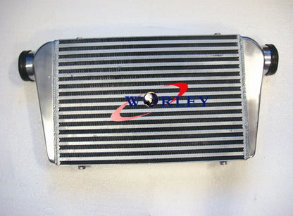Universal Aluminum Turbo Intercooler 450mm x 300mm x 70mm 76mm Inlet