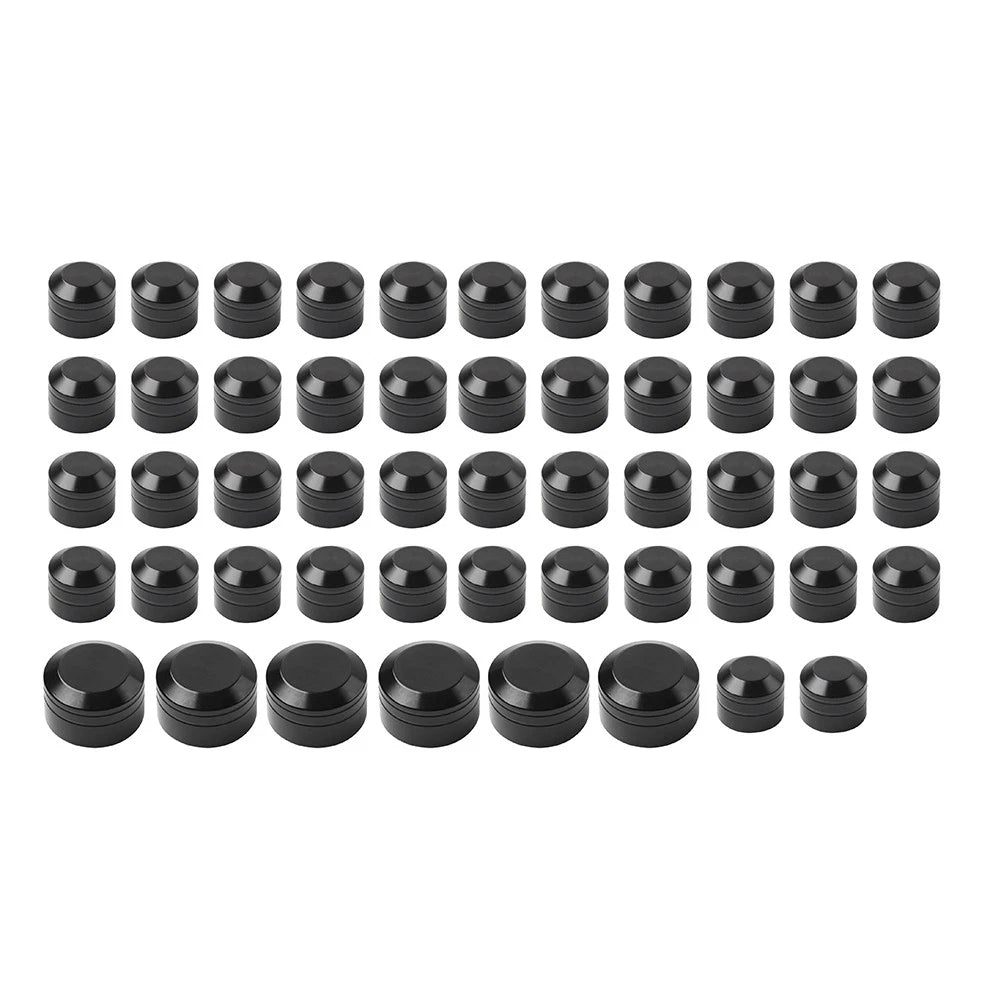 52X Engine Topper Bolts Cover Screw Cap Black for Harley Twin Cam Dyna (2000–2017)