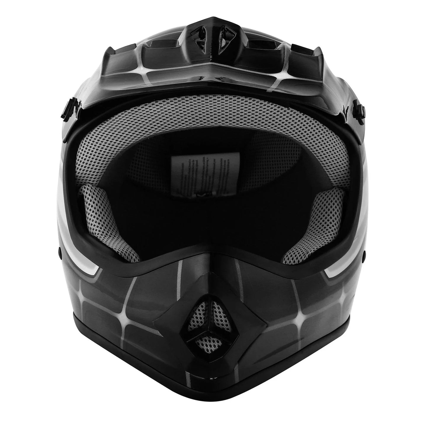 Youth Dirt Bike Helmet for ATV Motorcycle Kid Motocross Offroad Black/Red