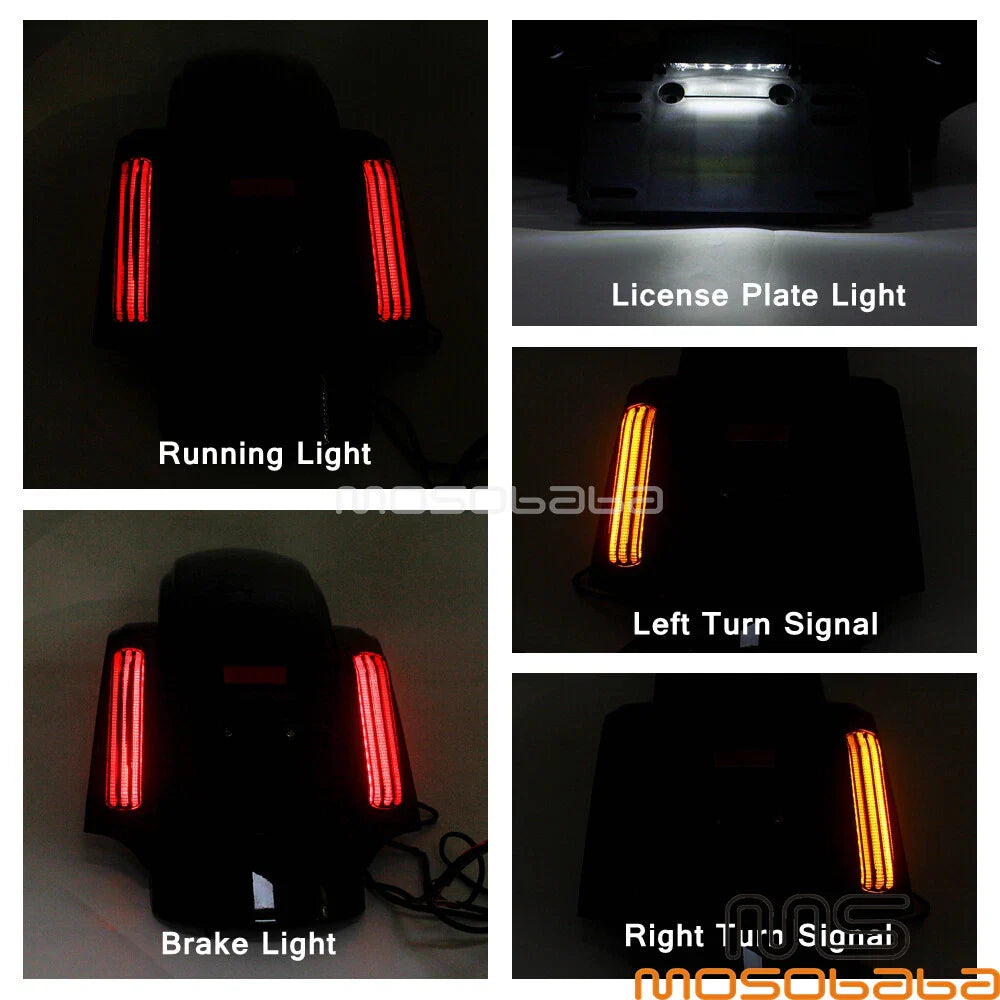CVO Style LED Rear Fender System for Harley Touring Street Glide FLHX (2014-2022)