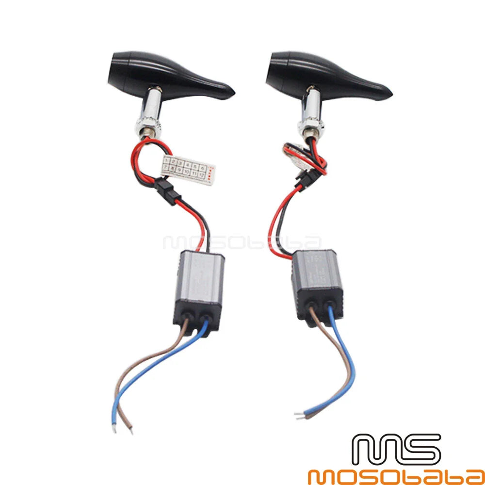 Turn Signal Lights for Harley, Honda, Suzuki, Kawasaki, Yamaha Chopper