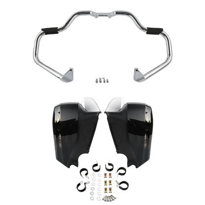 Mustache Engine Guard Bar Lower Vented Fairings for Indian Springfield (16-25)