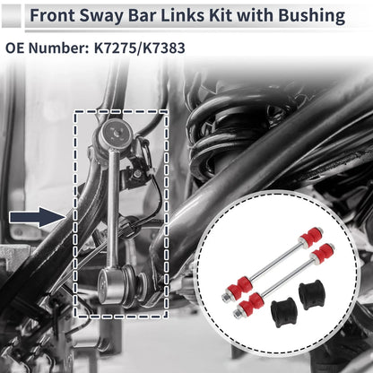 Front Stabilizer Bar Link with 2 x Bushings for Dodge Ram 1500