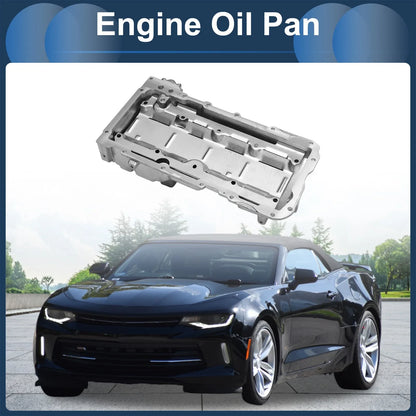 Engine Oil Pan for Chevrolet Camaro (1967-1987) - 1 x Aluminum Silver Tone
