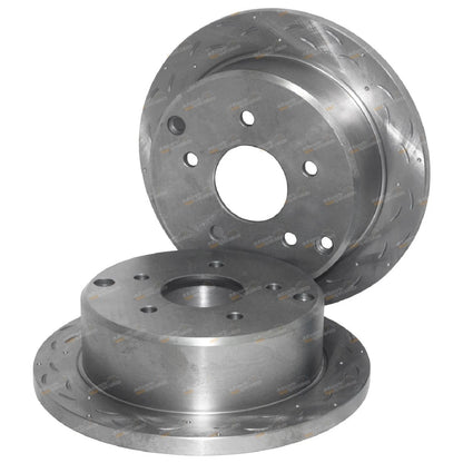 Set of 4 Slotted Drilled Disc Rotors for Commodore VT VX VU VY VZ (1997–2006)