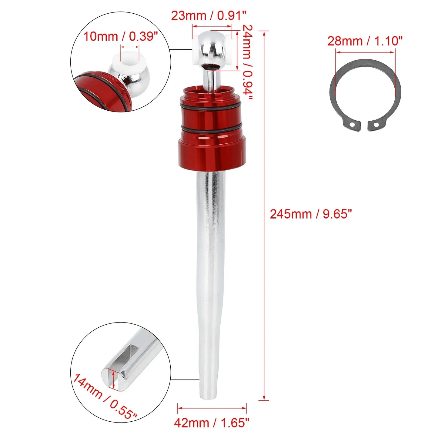 Shifter Quick Short Throw Red for BMW E30 E36 E39 M3 M5 Z3 325