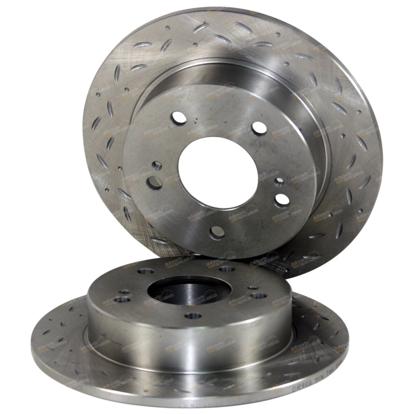 2 Rear Drilled Slotted Disc Brake Rotors for 200SX S14 S15 (1995–2002)