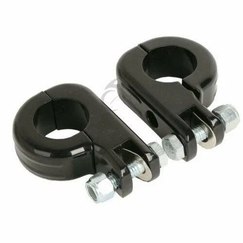 32mm Black Highway Engine Guard Bar Foot Pegs for Harley Dyna
