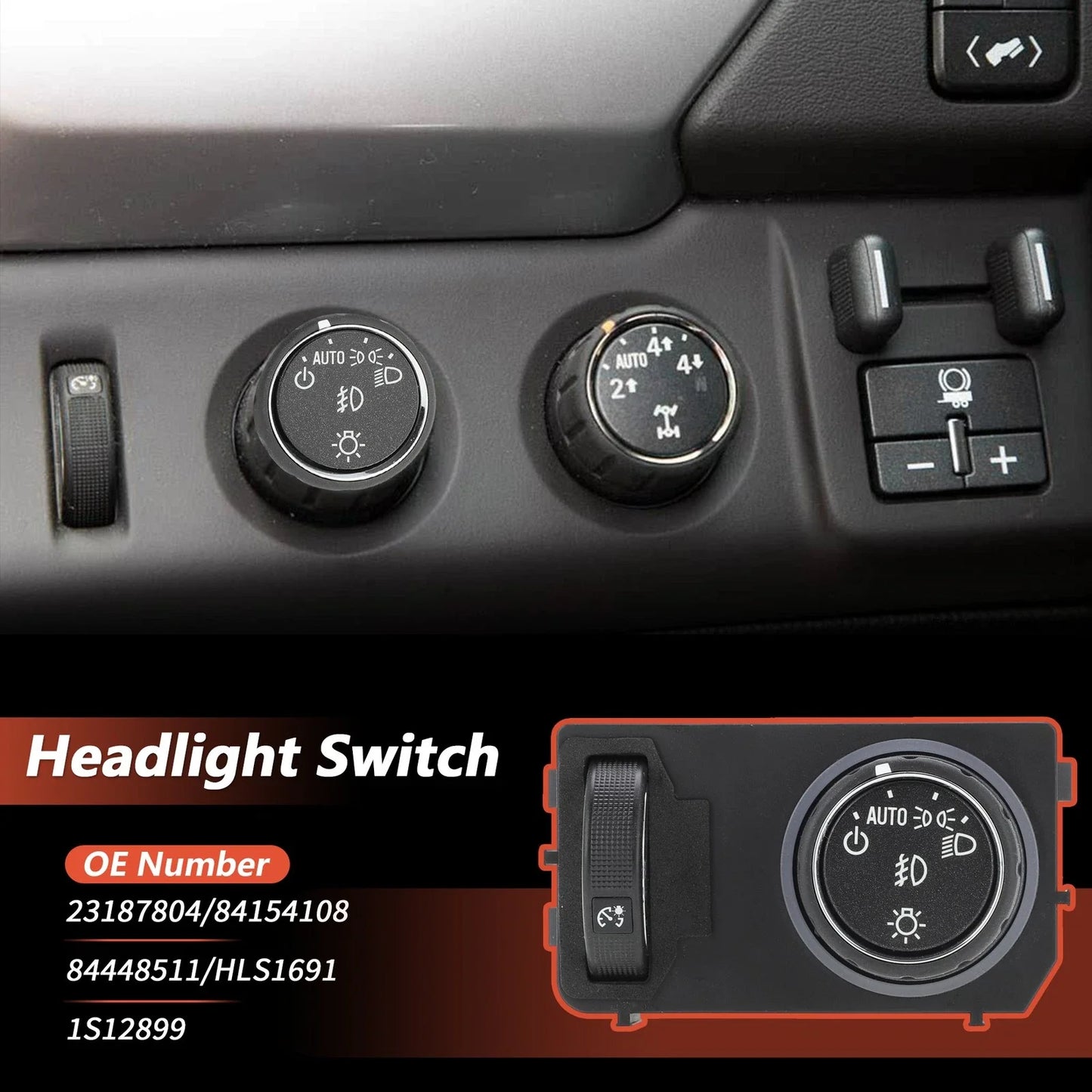 Headlight Switch for GMC Yukon & Chevrolet - Dimmer Switch (2000-2006)