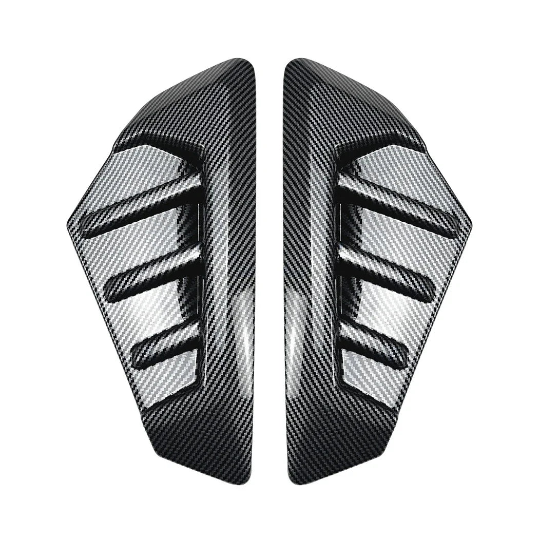 Pair Carbon Style Front Side Fender Vent Scoop Cover for BMW X5 (2023–2025)