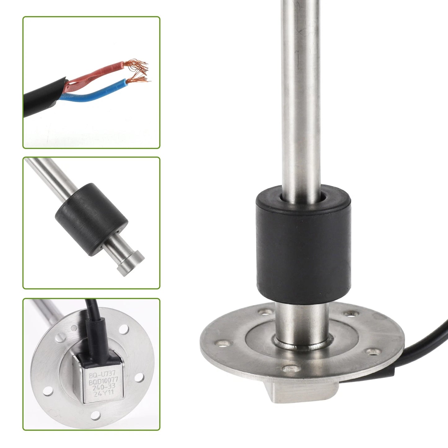 Fuel Sending Unit and Gauge Kit 240-33 Ohm for Boat Car Vehicle