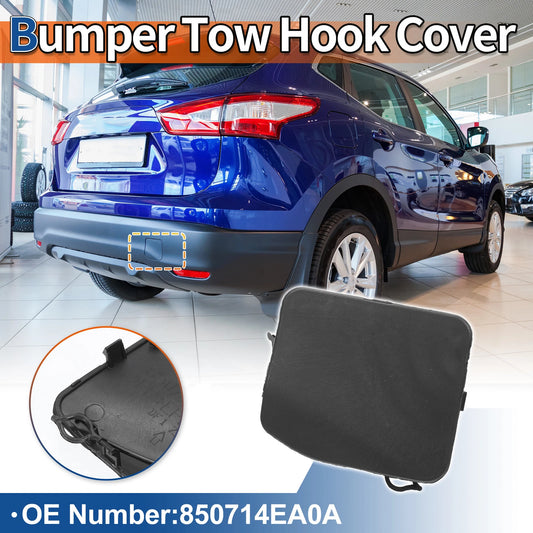 Rear Car Bumper Tow Hook Cover for Nissan Qashqai J11 (2014–2020) No.850714EA0A Unpainted