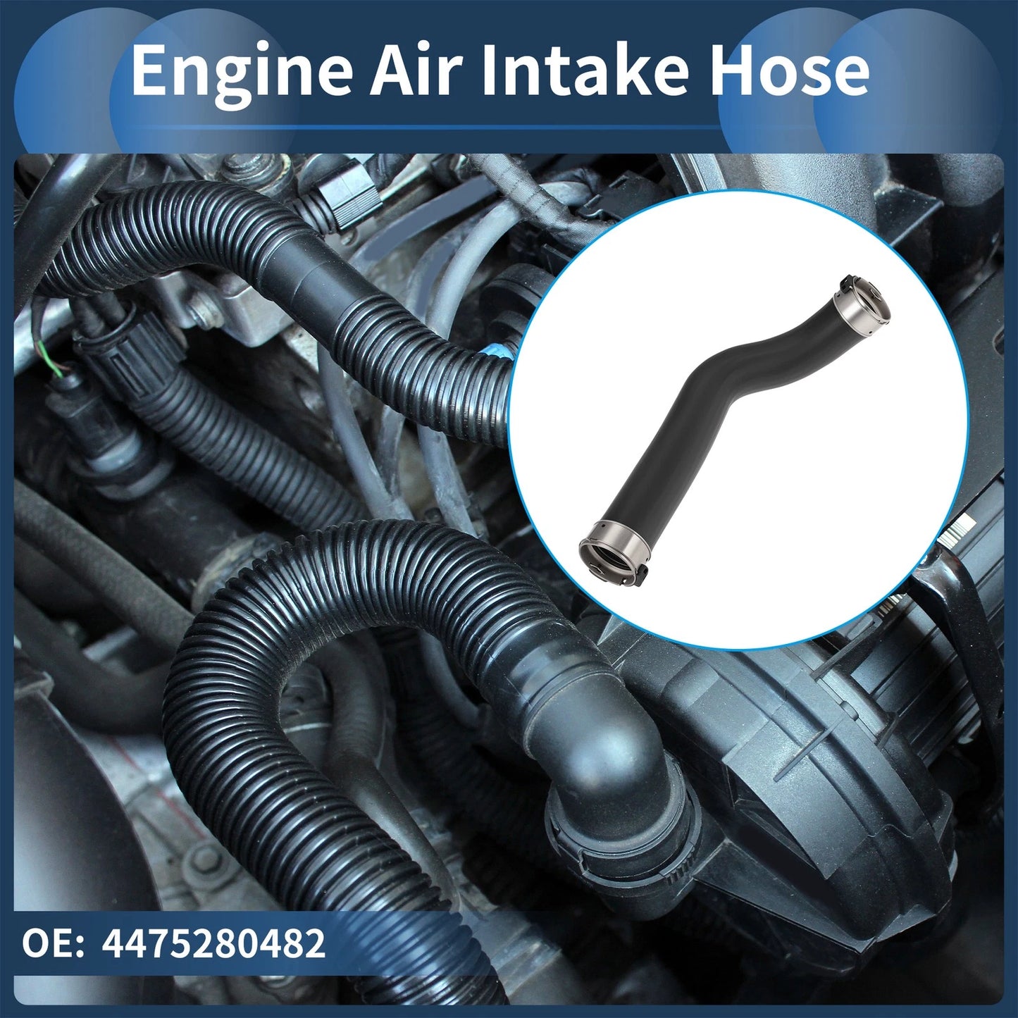 Set of 1 Engine Air Intake Hose for Mercedes-Benz Metris (2016–2021) No. 4475280482