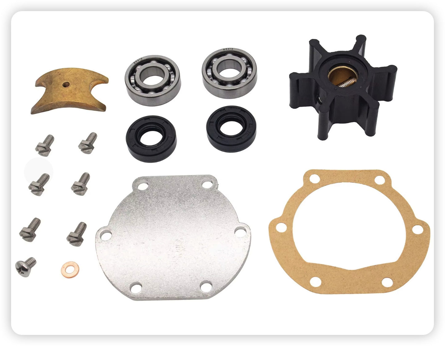 Water Pump Impeller Repair Kit for Volvo Penta (Various Models)