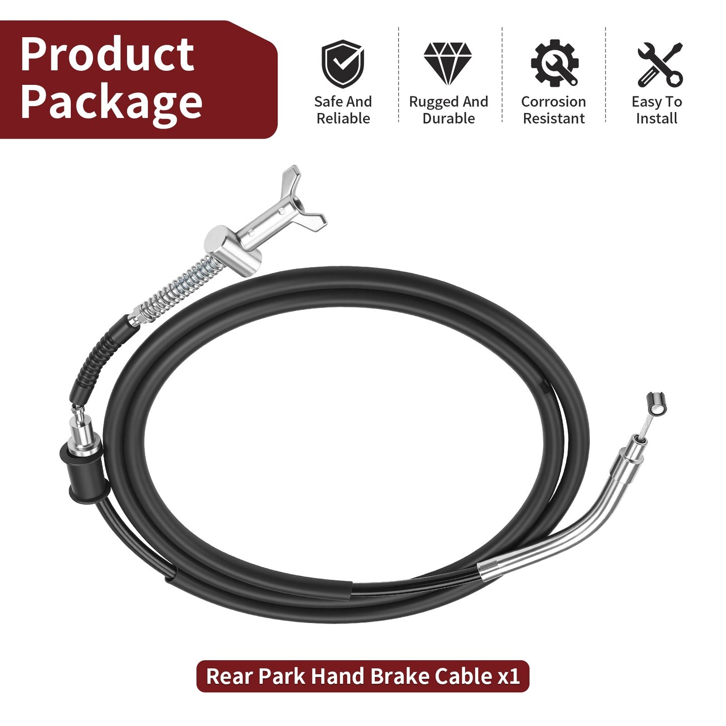 Rear Park Hand Brake Cable for Suzuki Ozark 250 (2007–2014)